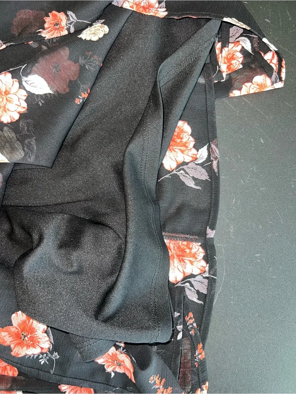 TORRID Maxi Dress Black Floral Chiffon Pleated Chest